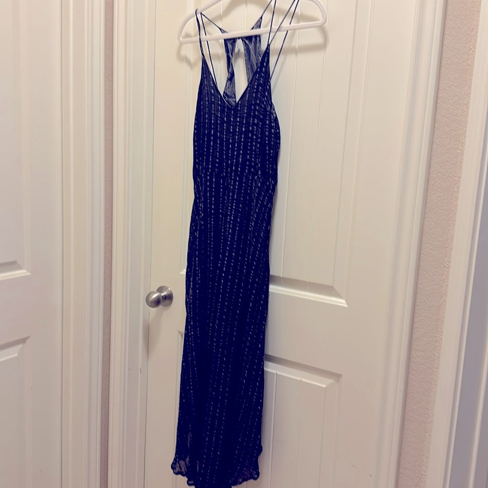 Anthropologie Beautiful Navy jumpsuit